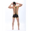 Boxer Negro y Amarillo con Tirantes