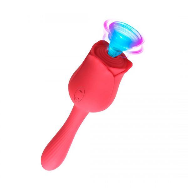 Vibrador succionador rosa