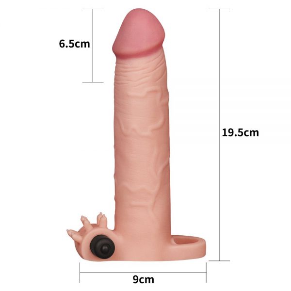 Funda Vibradora Pleasure X Tender + 6.5 CM - Imagen 3