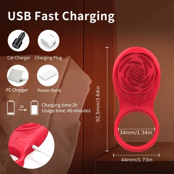 Anillo Vibrador Rosa APP - Imagen 4