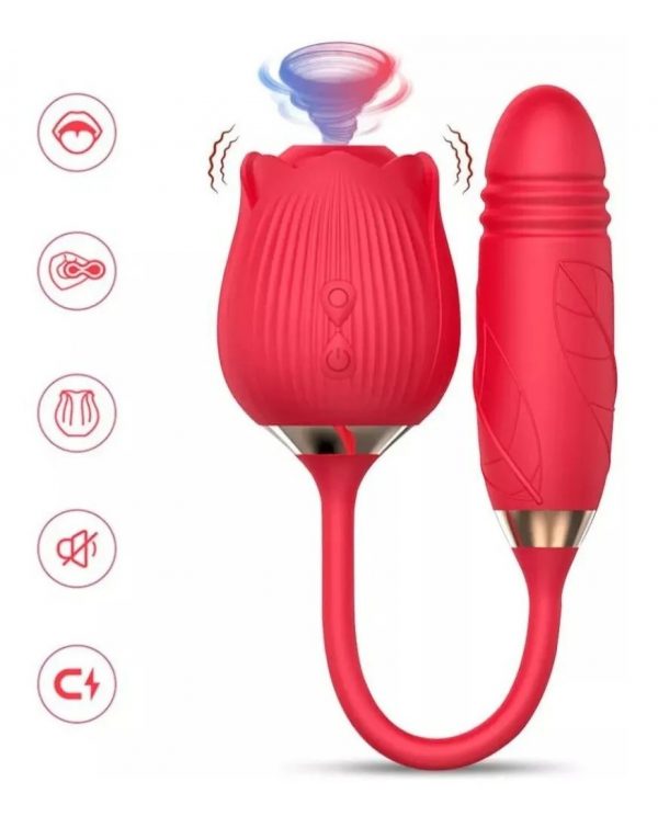 Estimulador 2 en 1 Rosa