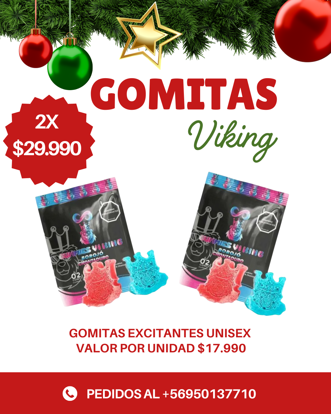 Pack 2 Gomitas Viking