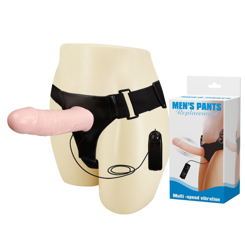 FANTOM-PENISA-PROTEZA-ELASTIC-HARNESS-DLA-PANOW Arnés sexual con funda y vibración BAILE